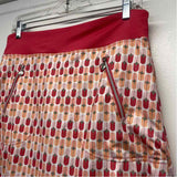 Daily Sports Size S Women's Coral-Multi Pattern Pull On Skort