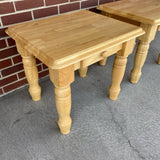 Natural Wood Side Table