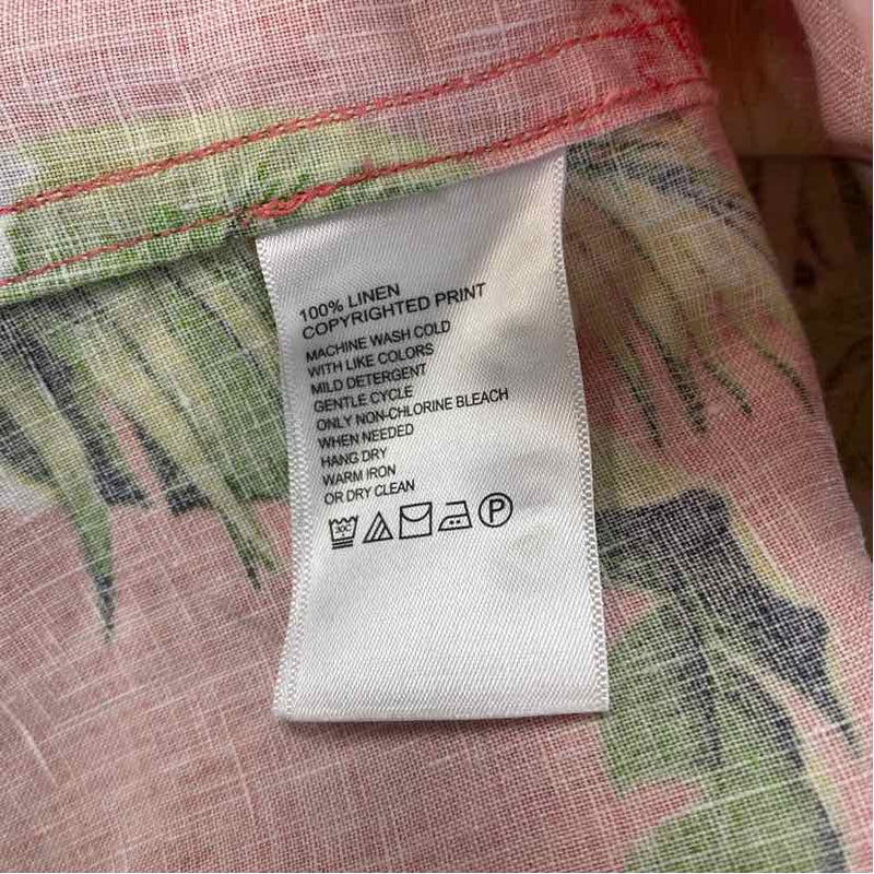 Tommy Bahama Size Xl Women's Coral-Multi Floral Button Up Shirt