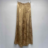 Rich Radi Qs Size 3XL- 16 Women's Gold Embossed Pull On Pants