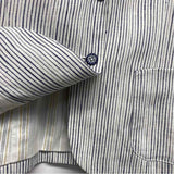 Cartonnier - Anthropologie Women's Size 4-S White-Blue Stripe Blazer Jacket