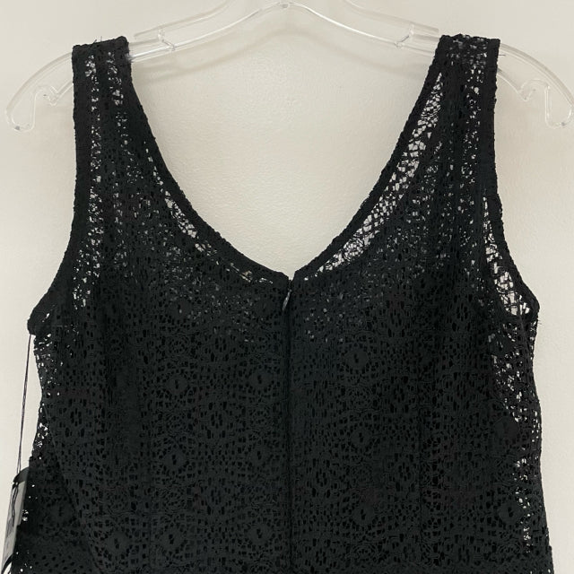 Nanette Lepore Size 10 M Women s Black Solid Fit And Flare Dress Treasures Upscale Consignment