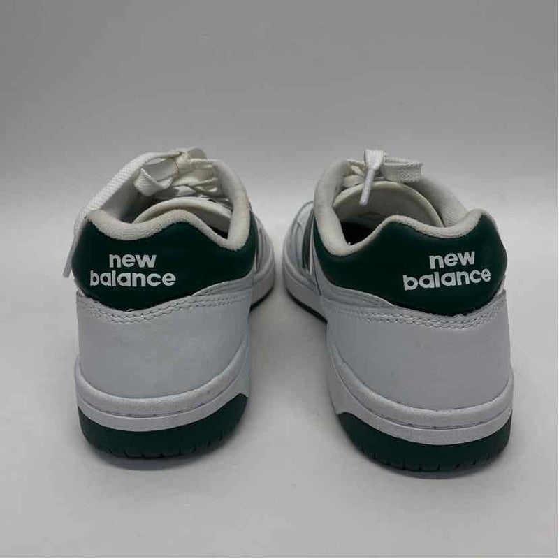 New Balance  Size 7 White-Black Leather Men's Men's Sneakers