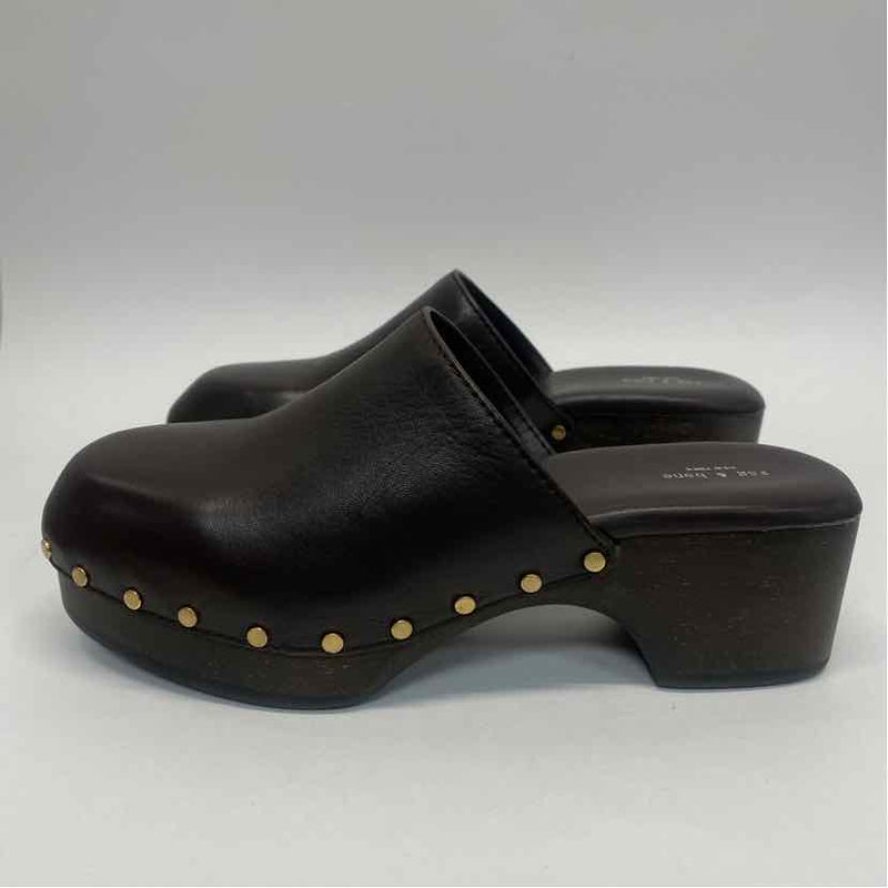 Rag & Bone Size 37-6.5 Women's Chocolate Solid Mules Shoes