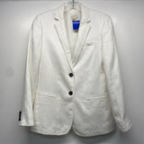 J.Crew Women's Size 00 White Solid Blazer Jacket
