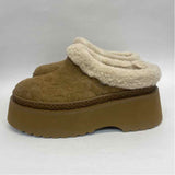 Coach Size 7 Women's Brown Signature Shearling Shoes