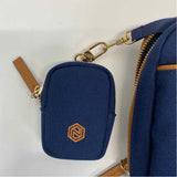 Nordace Blue Fabric Solid Siena Nexus Crossbody Handbag