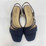 Life Stride Size 8 Women's Navy Solid Strappy Sandals