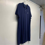 Polo by Ralph Lauren Size Xl Women's Navy Solid T-Shirt Dress