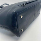Knomo Mini Maddox  Navy Leather Solid Tote Handbag