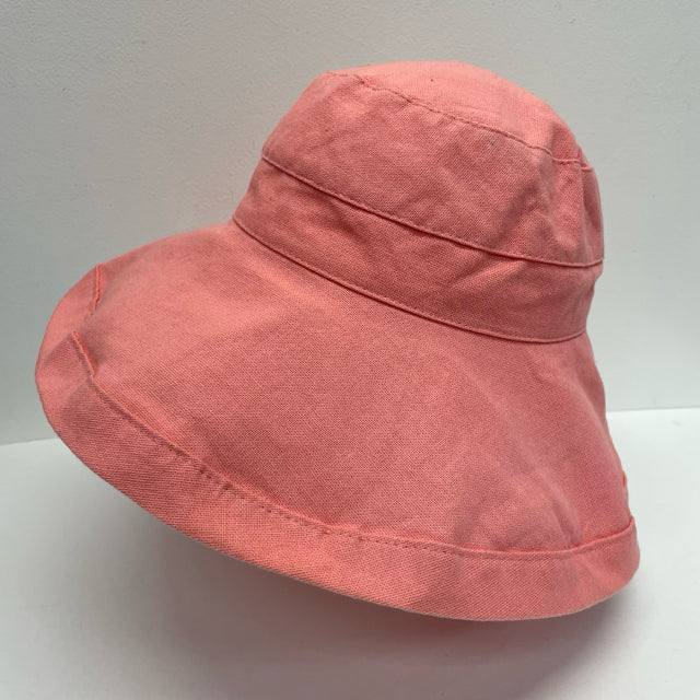 Scala Pink Cotton Solid Big Brim Hat