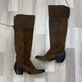 Frye Women's Size 8.5 Brown Distressed Tall Boots