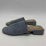 Steve Madden Size 7 Women's Blue Tweed Slide Sandals