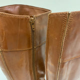 Ciao Bella Size 7 Caramel Solid Tall Boots