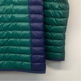 Vineyard Vines Women's Size L Green-Navy Stripe Puffer Jacket