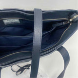 Knomo Mini Maddox  Navy Leather Solid Tote Handbag