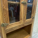 White Clad Brown Pressed Wood Cabinet