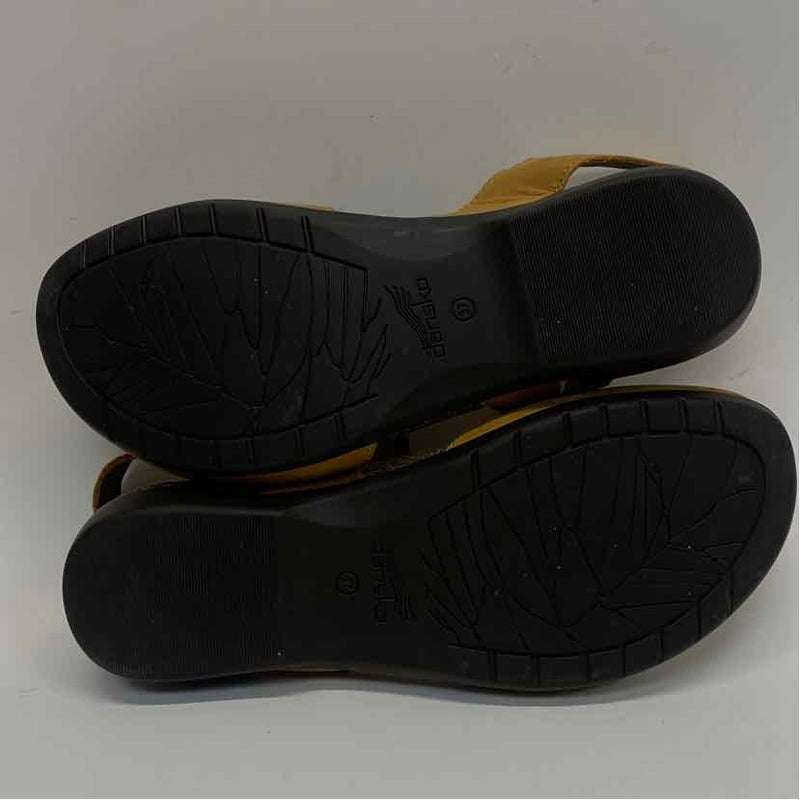 Dansko Size 37-6.5 Women's Mustard Solid Slingback Shoes