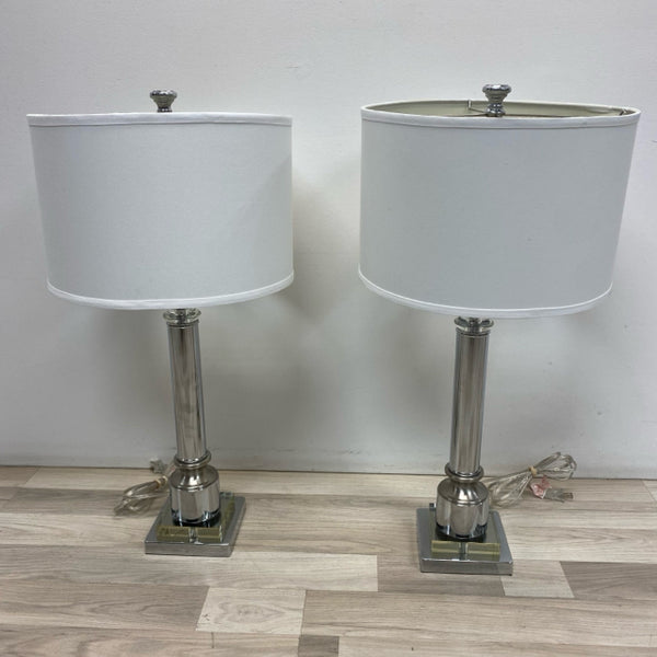 Table Top Silver Metal Lamp