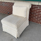 Beige-Gold Stripe Chair