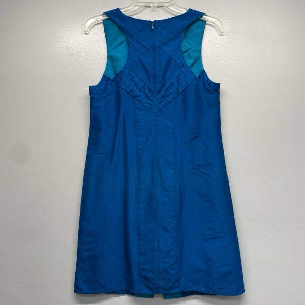 Calypso St. Bart Size S Women's Blue Embroidered Sleeveless Dress