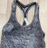 Lululemon Size 4-S Women's Black-Gray Tweed Racerback Activewear Top