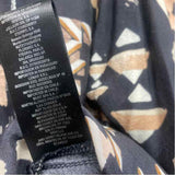 Mariacher Size S Women's Black-Multi Pattern Pullover Blouse