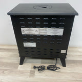 Sunbeam Black Wood-Metal Fireplace