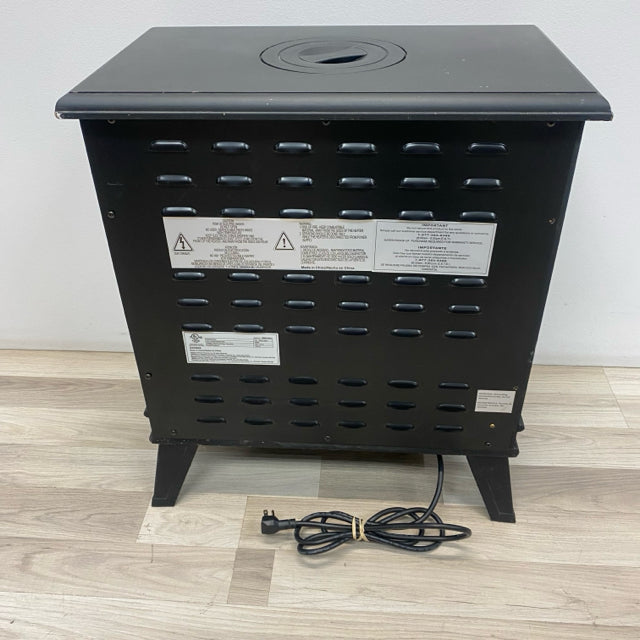 Sunbeam Black Wood-Metal Fireplace