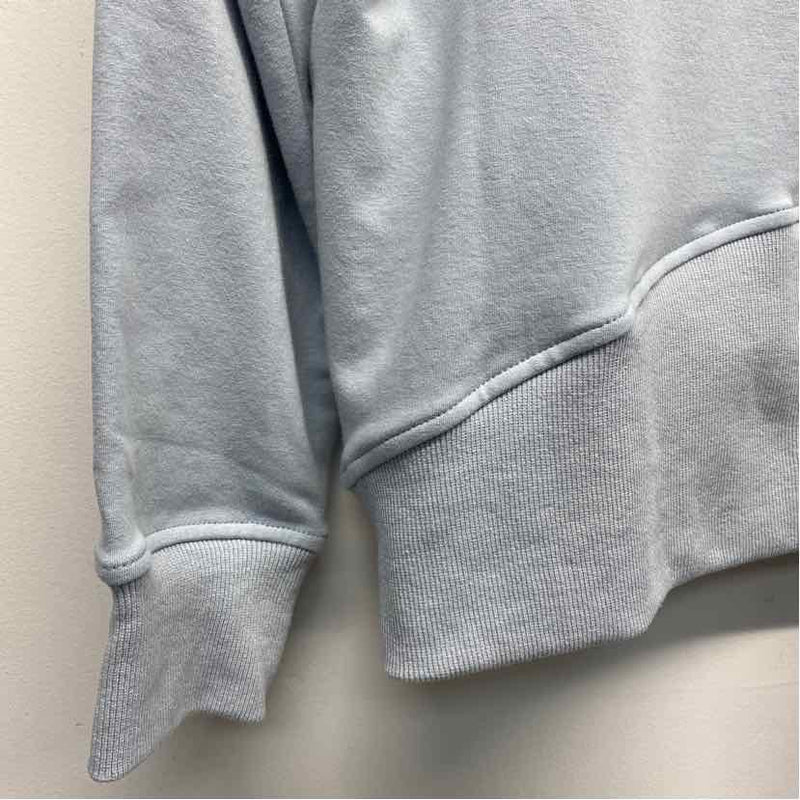 Allwear Size 4-XL Women's Light Blue Solid Zip Up/Hoodie Activewear Top