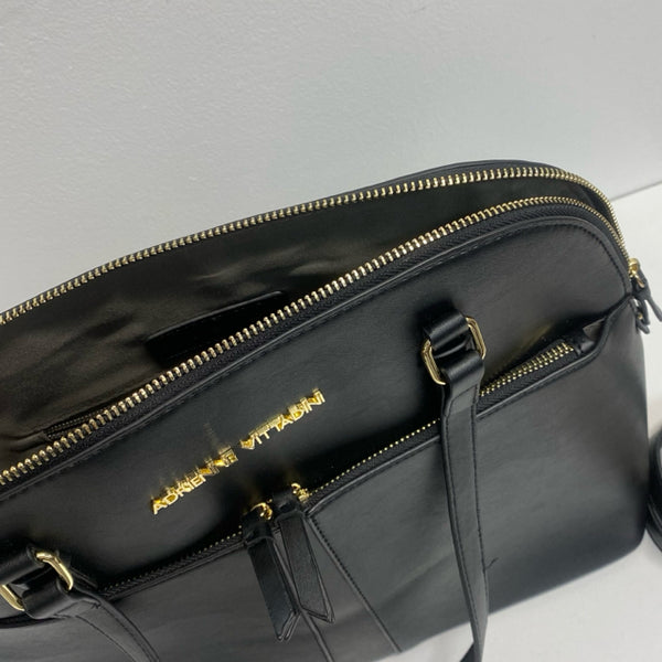 Adrienne Vittadini Black Solid Shoulder Handbag – Treasures Upscale Consignment Adrienne Vittadini Black Solid Shoulder Handbag – Treasures Upscale Consignment