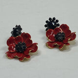 Kate Spade Gold-Red Earrings
