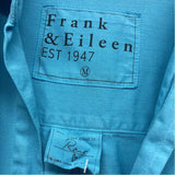 Frank & Eileen Est 1947 Size M Women's Aqua Solid Shirt Dress