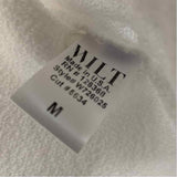 Wilt Size M Women's White Solid Pullover Long Sleeve Top