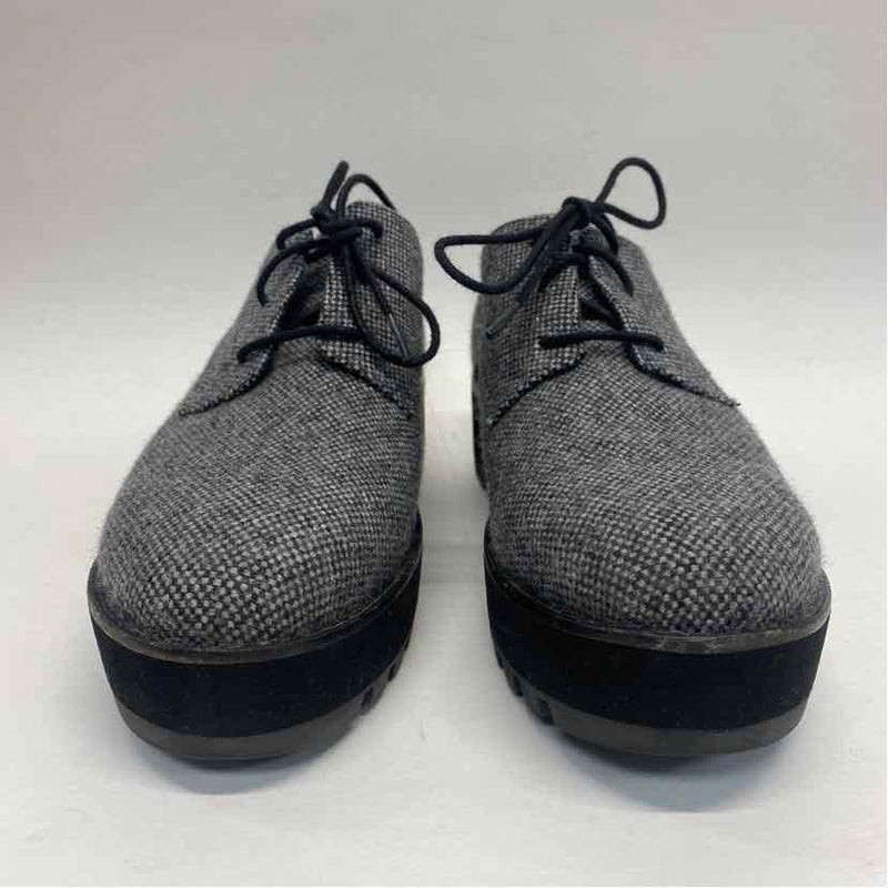 Eileen Fisher Size 7.5 Women's Gray Tweed Lace Up Shoes