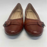Nurture Size 7 Women's Brown Solid Flats Shoes