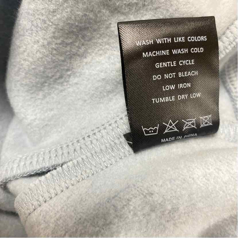 Allwear Size 4-XL Women's Light Blue Solid Zip Up/Hoodie Activewear Top