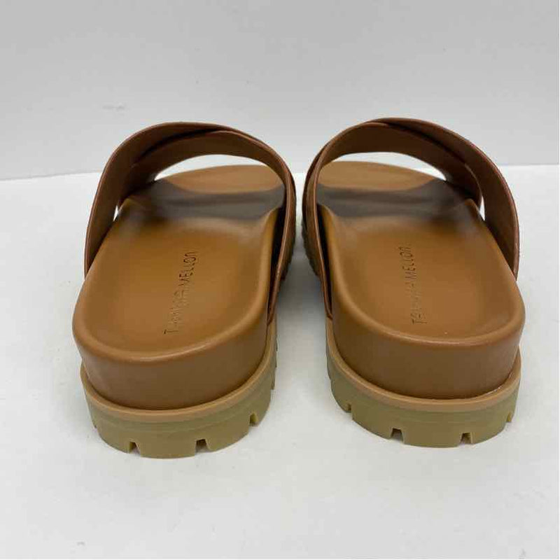 Tamara Mellon Size 8 Women's Brown Solid Slide Sandals