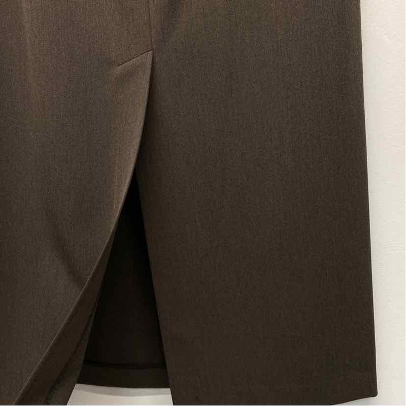 Caslon Size 12 Women's Brown Solid Pencil-Maxi Skirt