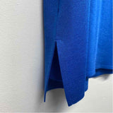 Ming Wang Size 2x Women's Blue Solid V Neck Sleeveless Top