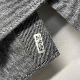 Lafayette 148 Size 8-M Women's Gray Tweed Button Up Shirt