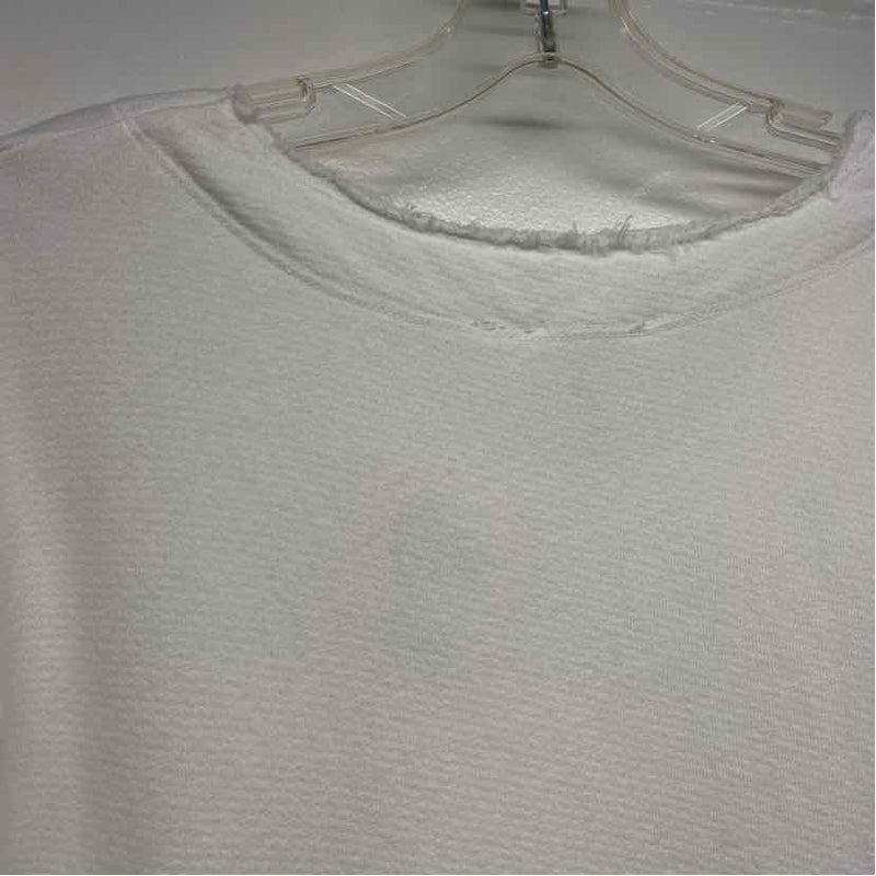 Wilt Size M Women's White Solid Pullover Long Sleeve Top