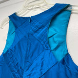 Calypso St. Bart Size S Women's Blue Embroidered Sleeveless Dress