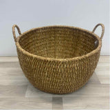 Made in Phillippines Brown Wicker Floor Basket