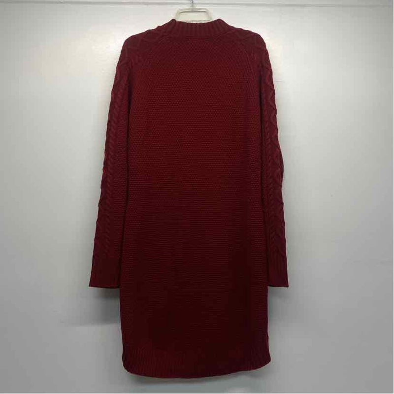 Kiel James Patrick Size L Women's Red Roses Sweater Dress