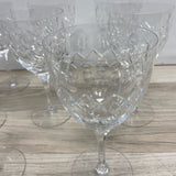 Set of 8 Athantis Clear Lead Crystal Glassware