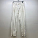 Pilcro - Anthropologie Size 4 Women's White Solid Flare Hem Pants