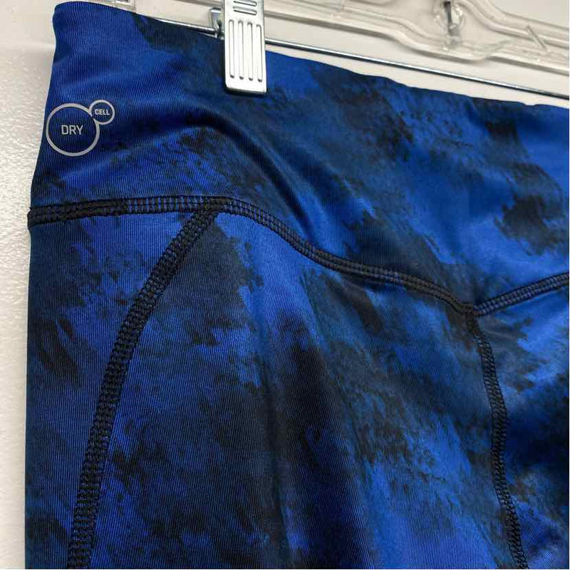 Puma Size M Women's Blue-Multi Patchwork Leggings Activewear Pants