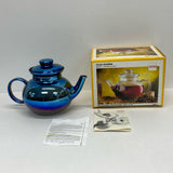 Simax Blue Glass Teapot