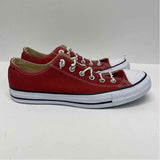 Converse Size 10 Women's Red Solid Lace Up Sneakers